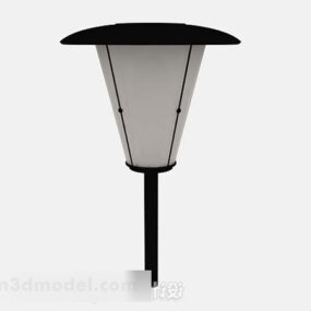 Model 3d Lampu Taman Hitam V3