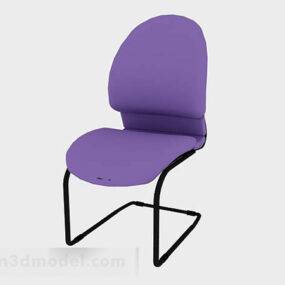 כיסא משרדי סגול V2 דגם תלת מימד