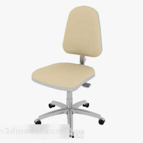 Yellow Office Chair V12 3d model
