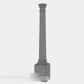 Gray Pillar Home Design 3d model