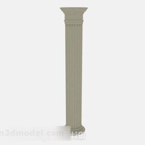 Colonne romaine marron V1 modèle 3D