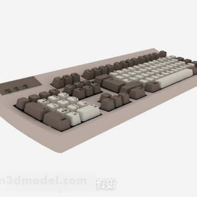 हाइब्रिड गेमपैड कीबोर्ड 3डी मॉडल