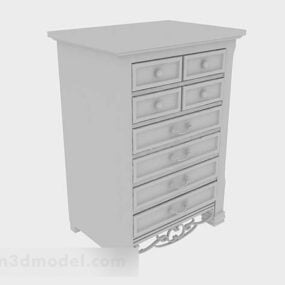 Furniture Gray Hall Cabinet 3d model