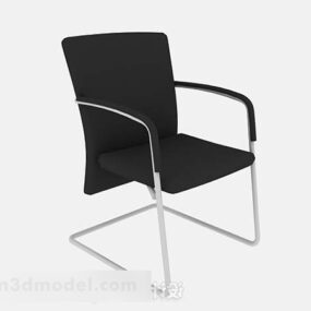 Black Leisure Chair V6 3d model