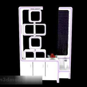 White Display Cabinet 3d model