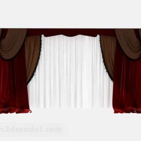 Red Curtain V4 3d model