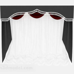 White Curtain V1 3d model