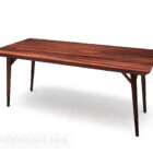 Puinen ruskea pöytä V4