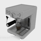 Gray coffee machine 3d model