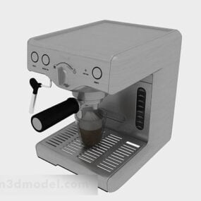 Grijze koffiemachine V2 3D-model