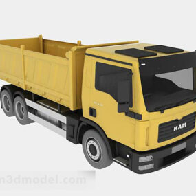 Lastebil som bærer bil 3d-modell