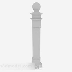 Gray Garden Pillar V1 3d model