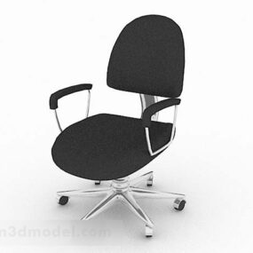 현대 블랙 사무실 의자 V3 3d 모델