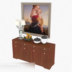 Home Decoration Hall Cabinet 3d model
