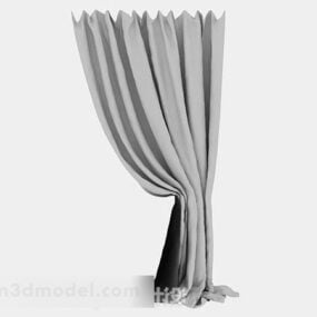 Einfaches graues Vorhang-3D-Modell