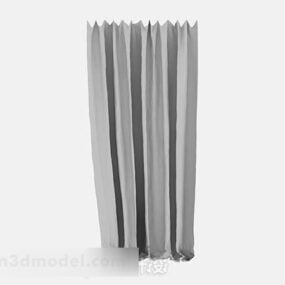 Gray Curtain Decoration 3d model