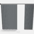 Gray Minimalistic Curtain V1