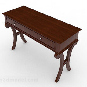 Wooden Desk V2 3d model