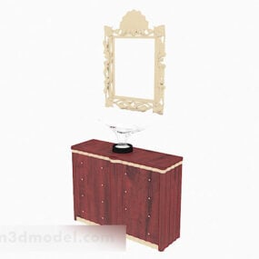 Console Table With Mirror Classic 3d model