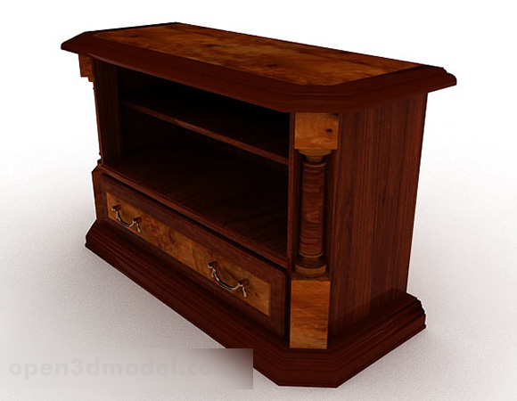 Brown Wooden Office Cabinet V24