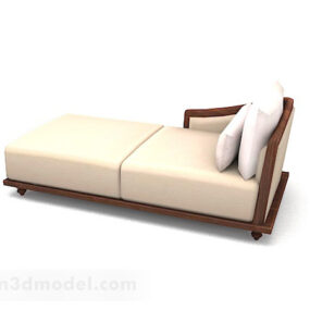 Simple Two-seater Sofa V1 3d model