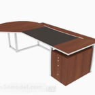 Moderni minimalistinen ruskea pöytä V1