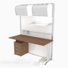 Moderni minimalistinen puinen työpöytä V3