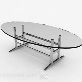 Gray Glass Coffee Table V2 3d model