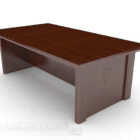 Yksinkertainen puinen ruskea pöytä V1