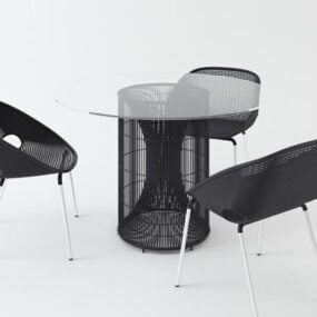 Pöytä ja tuolisarja V1 3d malli