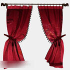 Chinese Style Red Curtain V1