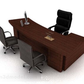 Home Working Table Chair Set 3d model