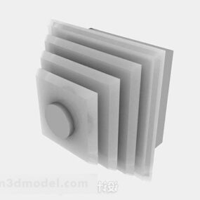 Gray Multi-layer Wall Lamp 3d model