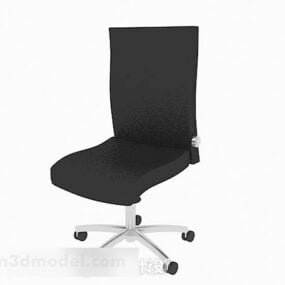 Patín moderno silla negra V1 modelo 3d