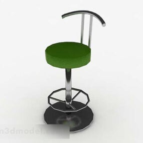 Kovová zelená barová stolička 3D model