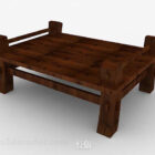 Tavolino in legno marrone scuro