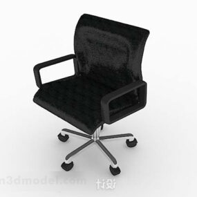 현대 미니멀리스트 블랙 사무실 의자 V1 3d 모델
