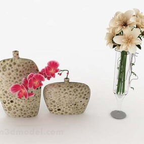 Home Decoration Flower Potted 3d model