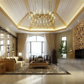 Living Room Ceiling 3d model