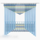 Blue Fresh Curtain V1