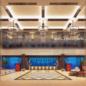 Hotel Lobby 3d model
