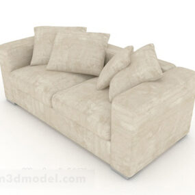 Beige Sofa Design 3d model
