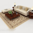 Brown Color Sofa Table Furniture Set