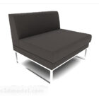 Simple Black Single Sofa