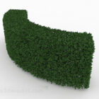 3D model  of lanceolate leaf irrigation round shape