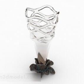 مزهرية زجاجية للمفروشات المنزلية نموذج ثلاثي الأبعاد