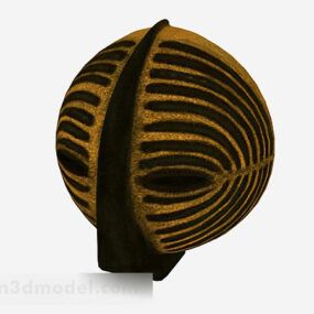 Golden Stripe Mask Furnishings 3d model