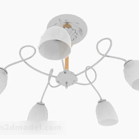 Muebles de lámpara de araña gris para el hogar modelo 3d