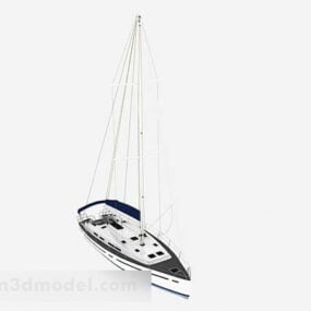 Modello 3d dello yacht marino