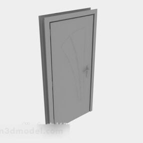 Дерев'яні двері без текстури 3d модель